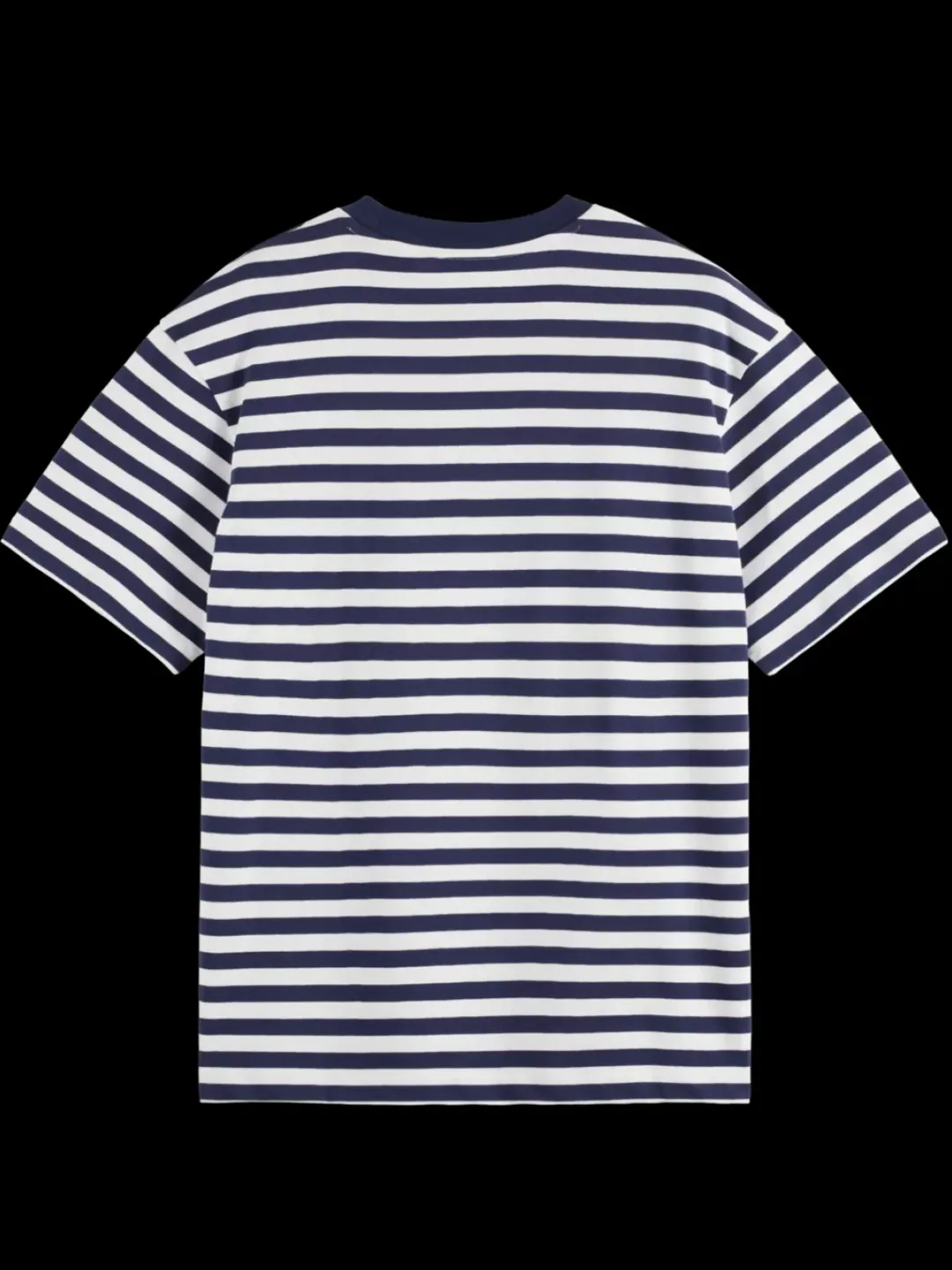 Clearance Scotch & Soda Essential - the free spirit peace bird striped t-shirt Navy/White