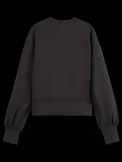 Clearance Scotch & Soda Essential MODAL SWEATSHIRT Black
