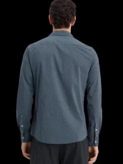 Discount Scotch & Soda Essential poplin striped shirt NightStripe