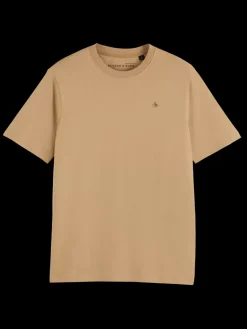 Fashion Scotch & Soda Essential Regular fit logo t-shirt