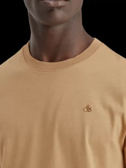 Fashion Scotch & Soda Essential Regular fit logo t-shirt