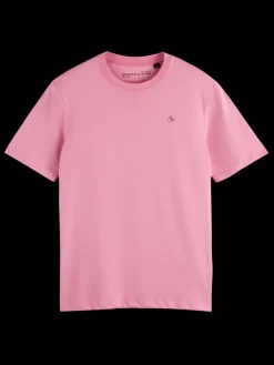 Fashion Scotch & Soda Essential Regular fit logo t-shirt