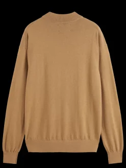 Outlet Scotch & Soda Essential Relaxed fit wool blend mock neck sweater