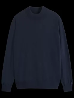 Outlet Scotch & Soda Essential Relaxed fit wool blend mock neck sweater