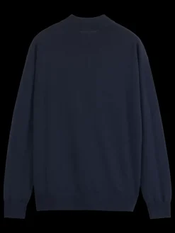 Outlet Scotch & Soda Essential Relaxed fit wool blend mock neck sweater