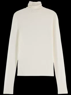 Clearance Scotch & Soda Essential ROLL UP NECK LONG SLEEVE T-SHIRT