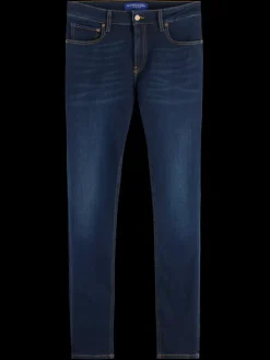 Discount Scotch & Soda Essential SKIM SKINNY JEANS   BEATEN BLUE BeatenBlue