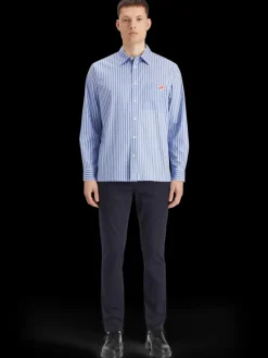 Sale Scotch & Soda Essential The free spirit peace bird poplin shirt BlueWhitestripe