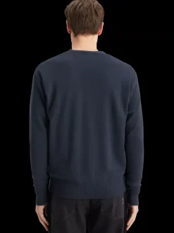 Sale Scotch & Soda Essential The free spirit peace bird merino cardigan Navy