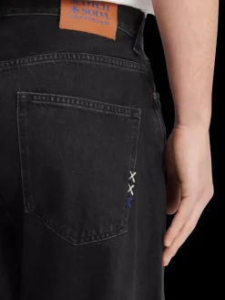 Outlet Scotch & Soda Essential The pitch loose fit jeans - Black Buzz BlackBuzz