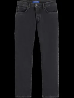 Best Scotch & Soda Essential THE ZEE STRAIGHT JEANS   CITY BLACK CityBlack