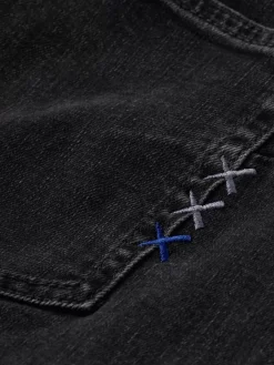 Best Scotch & Soda Essential THE ZEE STRAIGHT JEANS   CITY BLACK CityBlack