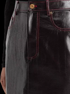 Sale Scotch & Soda FAUX LEATHER MINI SKIRT Wine