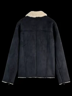 Hot Scotch & Soda FAUX SHEERLING JACKET Black