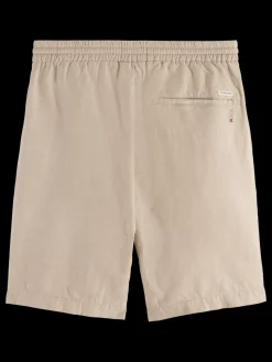 Fashion Scotch & Soda Fave- cotton/linen twill bermuda