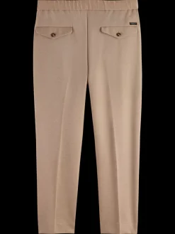 Outlet Scotch & Soda Finch - regular tapered fit knitted jogger PebbleMelange