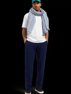 Outlet Scotch & Soda Finch - regular tapered seersucker jogger Navyblue