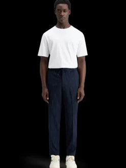 Clearance Scotch & Soda Finch -space-dye pinstripe jogger NightBluePinstripe