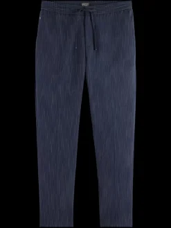 Clearance Scotch & Soda Finch -space-dye pinstripe jogger NightBluePinstripe