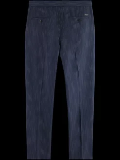 Clearance Scotch & Soda Finch -space-dye pinstripe jogger NightBluePinstripe