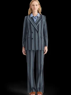 Hot Scotch & Soda Fitted double breasted striped blazer BlueSchoolStripe