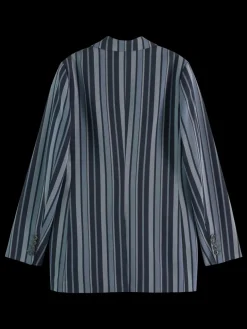 Hot Scotch & Soda Fitted double breasted striped blazer BlueSchoolStripe
