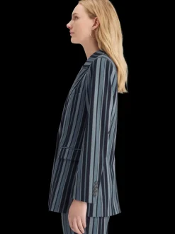 Hot Scotch & Soda Fitted double breasted striped blazer BlueSchoolStripe