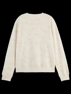 Best Scotch & Soda FLOCK AOP REGULAR FIT SWEATSHIRT SoftIce