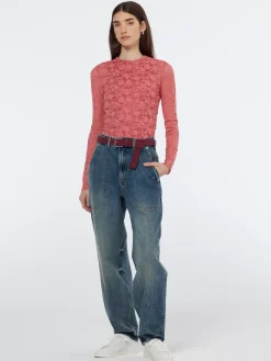 Sale Scotch & Soda Floral lace LS T-shirt