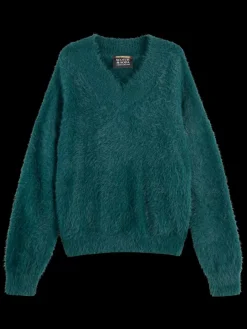 Clearance Scotch & Soda FLUFFY V-NECK RELAXED PULLOVER