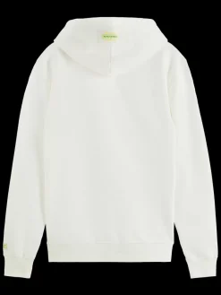 Discount Scotch & Soda Free spirit artwork hoodie Swan