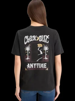 Hot Scotch & Soda FRONT BACK FESTIVE ARTWORK RELAXED FIT T-SHIRT EveningBlack