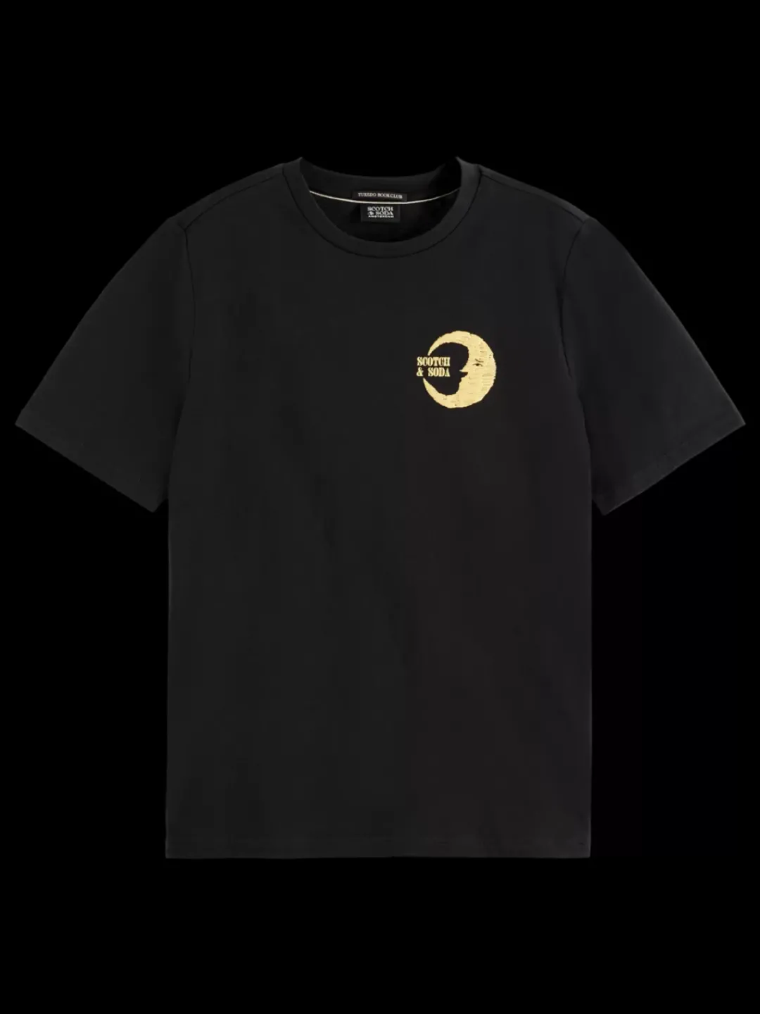 Hot Scotch & Soda FRONT BACK FESTIVE ARTWORK RELAXED FIT T-SHIRT EveningBlack