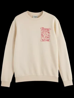 Clearance Scotch & Soda Front chest artwork sweatshirt
