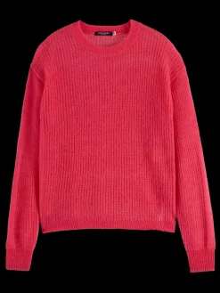 Hot Scotch & Soda FUZZY OPEN KNIT RELAXED PULLOVER