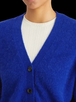 Discount Scotch & Soda FUZZY RELAXED CARDIGAN ElectricBlue