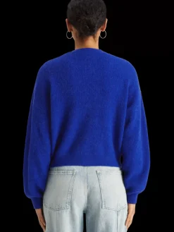 Discount Scotch & Soda FUZZY RELAXED CARDIGAN ElectricBlue