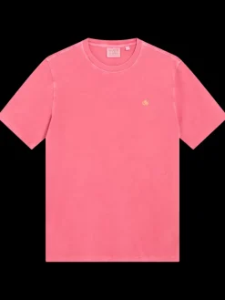 Outlet Scotch & Soda Garment dye logo crew t-shirt