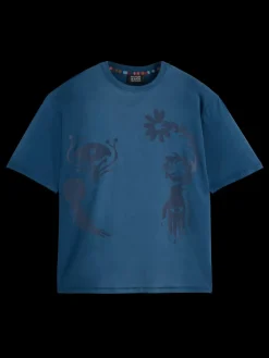 Best Scotch & Soda GARMENT DYED FRONT BACK ARTWORK T-SHIRT