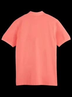 New Scotch & Soda Garment dyed pique polo