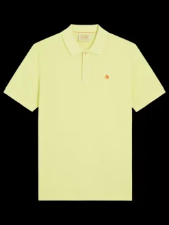 New Scotch & Soda Garment dyed pique polo