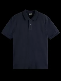 Sale Scotch & Soda GARMENT-DYED SHORT-SLEEVED PIQUE POLO
