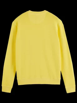 Hot Scotch & Soda Garment-dyed structured sweatshirt Lemon