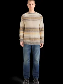 Discount Scotch & Soda GRADIENT COTTON STRIPES SWEATER BrownStripe