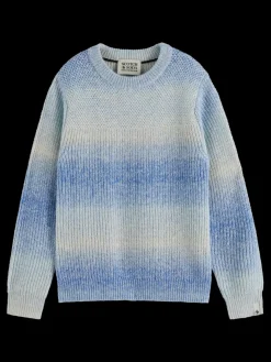 Clearance Scotch & Soda GRADIENT PULLOVER FreshBlueGradient