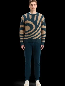 Clearance Scotch & Soda HAIRY BIG WAVES DROPPED SHOULDER SWEATER NightLogoWave