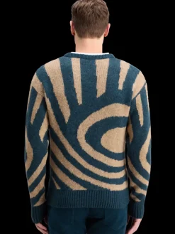 Clearance Scotch & Soda HAIRY BIG WAVES DROPPED SHOULDER SWEATER NightLogoWave