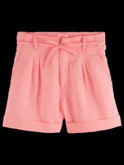 Fashion Scotch & Soda HIGH-RISE LINEN SHORT