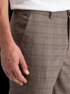 Sale Scotch & Soda IRVING - CLASSIC YARN-DYED CHINO BrownEcruCheck
