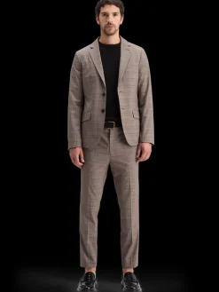 Sale Scotch & Soda IRVING - CLASSIC YARN-DYED CHINO BrownEcruCheck